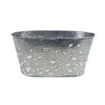 Květináč plechový ovál K4275/1 - 20 x 12 x 10 cm