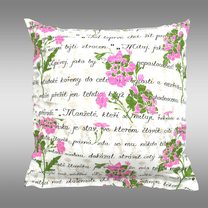 Povlak na polštář krep Psaníčko růžové