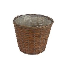 Obal s plastem hnědý P2026/3 - dia 21 × 17 cm