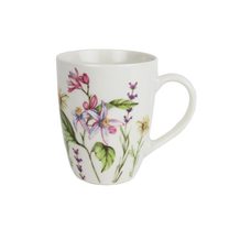 Hrnek luční kvítí X8117 - D8.5xH10.9xBD5.6cm