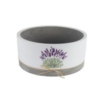 Obal na květiny kulatý levandule X5811/1 - dia 15 × 7,5 cm