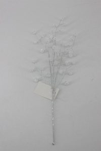 Dekorační větvička s korálky X7588 - 32 cm