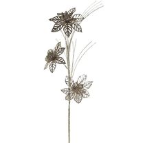 Dekorační větev s květy P1935-30 - 14 x 44 x 75 cm