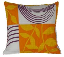 Povláček krepový - 40x40cm oranžový patchwork