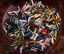 Korálky trubičky 8 mm, balení 400 ks