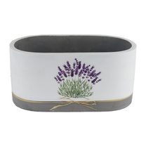 Obal na květiny ovál levandule X5810/2 - 25 × 13,5 × 12,5 cm