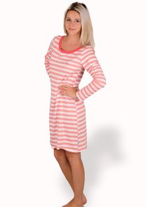 Dámská noční košile se vzorem proužku