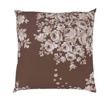 Povlak na polštář saténový MELROSE hnědé