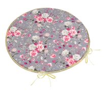 Sedák Adéla kulatý hladký - průměr 40 cm Květy růže růžová