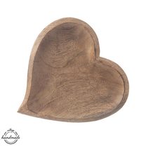 Tác dřevo MANGO srdce 25x25 cm - 25 x 25 x 2,5 cm