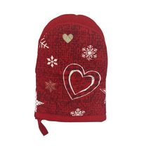 Kuchyňská chňapka - 1 ks Vánoční červená