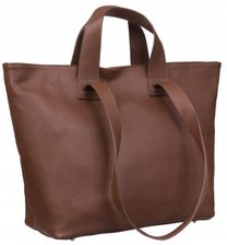 Kožená dámská shopper kabelka Artemisia hnědá