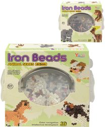 Korálky zažehlovací zvířátka 3D objekty set 1600ks 2 druhy v přenosném boxu