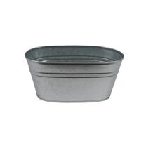 Květináč plechový ovál K3755/2 - 23,5 x 13 x 10,5 cm