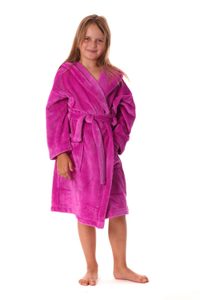 Dětský župan s kapucí Siena fuchsiová