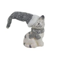 Dekorace kočka X5304 - 7 × 6,5 × 10 cm