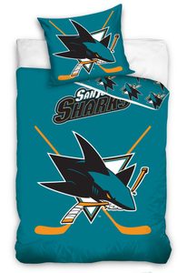 NHL povlečení San Jose Sharks 140x200, 70x90cm