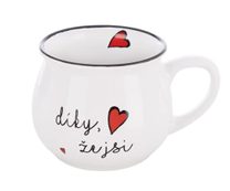 Hrnek keramický Díky, že jsi O0637 - pr.9,5cm,v.7,5cm,o.300ml