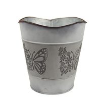 Plechový květináč motýl K3344/2 - dia 16 × 16 / 16.7 cm