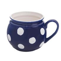 Hrnek keramický KRAJÁČ VELKÝ PUNTÍK 750 ml MODRÁ