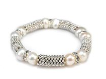 Pružný náramek z perel