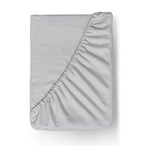 Flanelové napínací prostěradlo světle šedé
