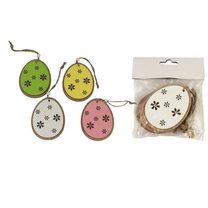 Dekorace vajíčko, 4 ks D4025