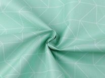 METRÁŽ Kočárkovina 600D geometrický vzor s PVC úpravou