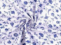 Bavlněná látka / plátno rostliny / květy METRÁŽ