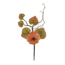 Dekorační větvička s dýní P2093 - 27 cm