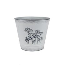 Květináč plechový K3587/2 - dia 14,5 × 13 cm