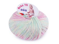 Pletací příze Bebé 70; 50 g multicolor