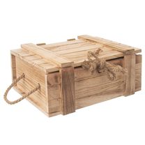 Dřevěná truhla dárková O0015 - 36 cm