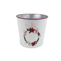 Vánoční květináč plechový K3913/2 - 15 cm