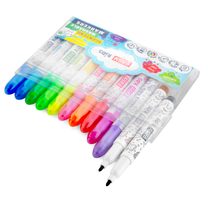 Mini fixy s vůní 12 barev, vypratelné