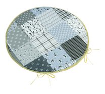 Sedák Adéla kulatý hladký - průměr 40 cm Patchwork šedá