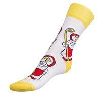 Ponožky Mikuláš - 39-42 bílá