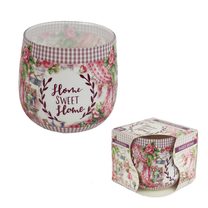 Svíčka ve skle s folií vonná SWEET HOME, 100g G - dia 7.7 × 7.4 cm