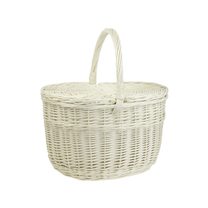 Koš piknikový bělený 054053-01 - 41 x 30 x 25/43 cm