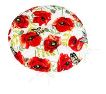 Sedák BERTA kulatý prošívaný - průměr 40 cm Červená,Bílá,Zelená
