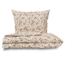 Krepové povlečení Kvítí béžové