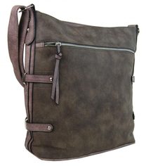 Velká crossbody kabelka H17158 šedá s fialovým nádechem Tapple