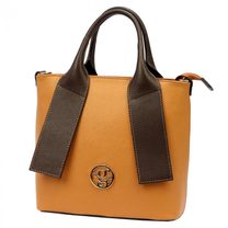 Kožená moderní camel hnědá dámská kabelka do ruky