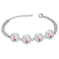 Ocelový Shamballa náramek th-bst316