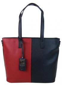 Elegantní kabelka s ozdobou YH-1623 černo-červená