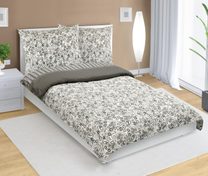 Povlečení krepové Šedá,Bílá 80/082