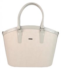 Béžová elegantní hadí kabelka do ruky i na rameno S505