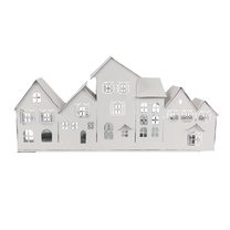 Kovový svícen vesnička K4669/2 - 39x16.5x7.5