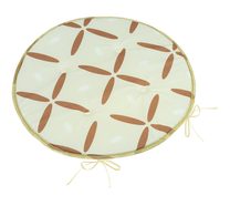 Sedák Adéla kulatý hladký - průměr 40 cm Křížky hnědé