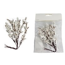 Dekorace s bobulemi X5576 - 2 x 1,5 x 15 cm